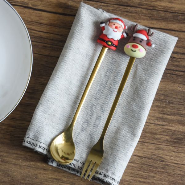 *極限量售完不補【聖誕限定】聖誕公仔叉勺組 