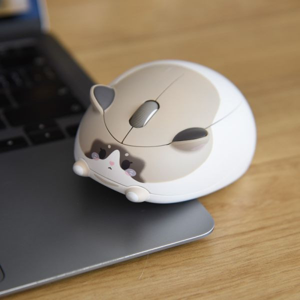 【家電專區滿額贈】貓貓無線靜音滑鼠 共三款隨機出貨 