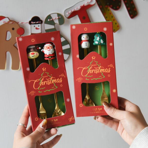 *極限量售完不補【聖誕限定】聖誕公仔叉勺組 