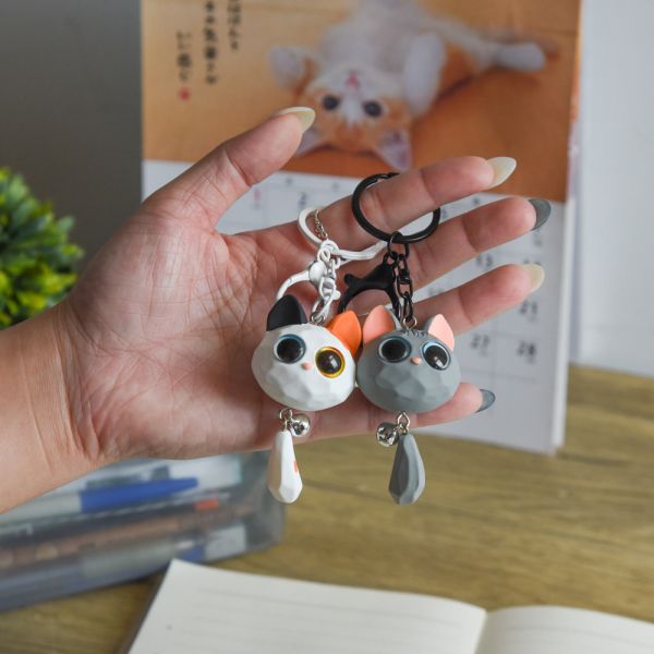【隨身小守護】大眼貓貓頭鑰匙扣 *全館不限金額隨機送一個* 