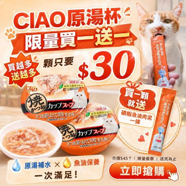 【無法抗拒的小點心】日本CIAO原湯杯 