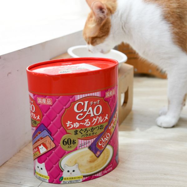 【限量超低價】日本CIAO60入肉泥桶 
