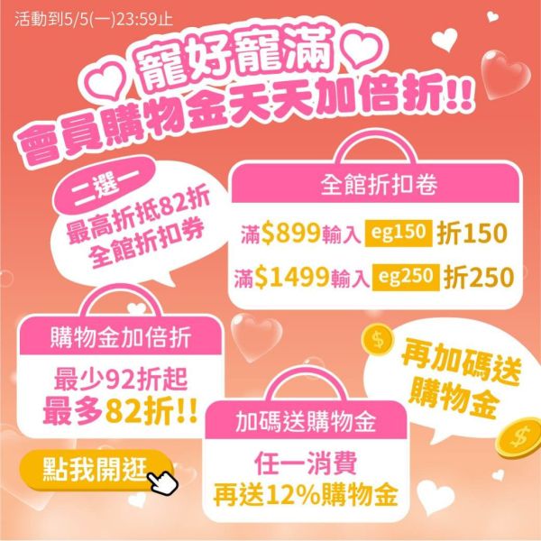 【四月會員折扣活動開跑】好康活動懶人包 限時限量別錯過! 