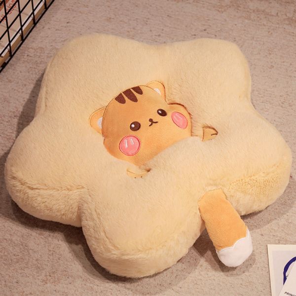 【一枕多用】可愛五角星貓坐墊 抱枕 靠墊 