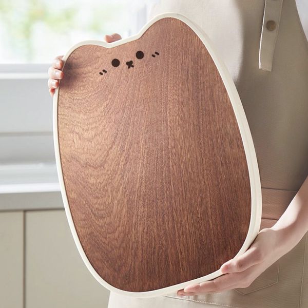 【抗菌防霉】貓耳烏檀木砧板 