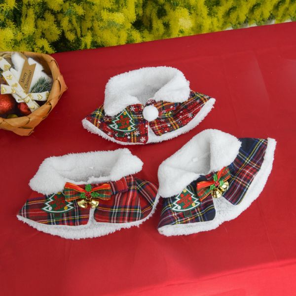 【主子聖誕限定】主子聖誕小披風 *全館滿額隨機送一套* 數量有限送完為止 