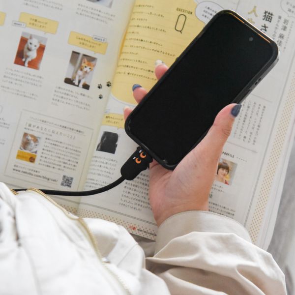 【快速回血充飽電】軟萌小貓快充數據線 