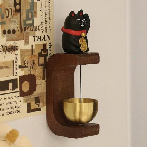 【招財貓來敲門】招財貓磁吸門鈴 