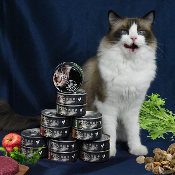 【活動贈品】奧藍多主食罐 *雞牛雙寶*  送一箱24罐 寵物零食, 原肉凍乾, 凍乾, 凍乾零食, 貓零食