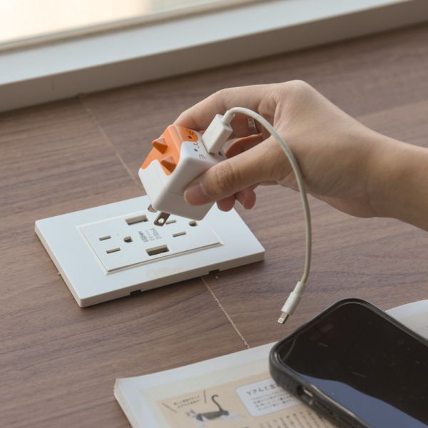 【給你喵電發力】日本限量 喵喵雙插頭充電頭 