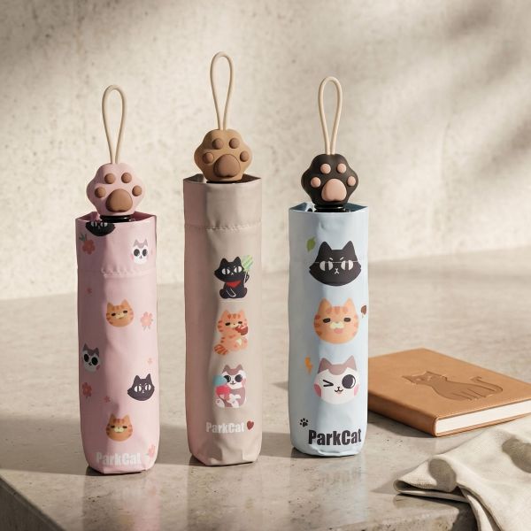 【帕克與他的小夥伴】ParkCat原創IP晴雨兩用傘 