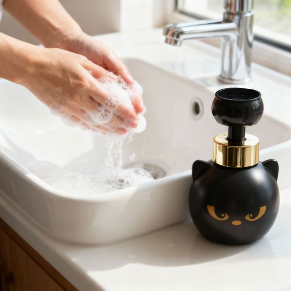 【肉球控必收】可愛貓掌泡沫皂液器 