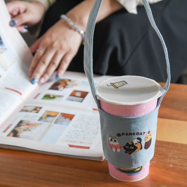 【喵喵甜點派】貓樂園IP品牌飲料杯套 