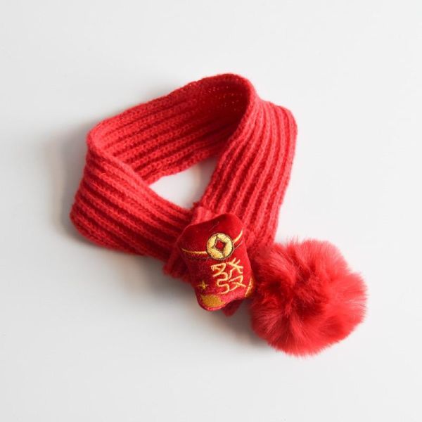 【主子的過年儀式感】寵物新年針織圍巾 