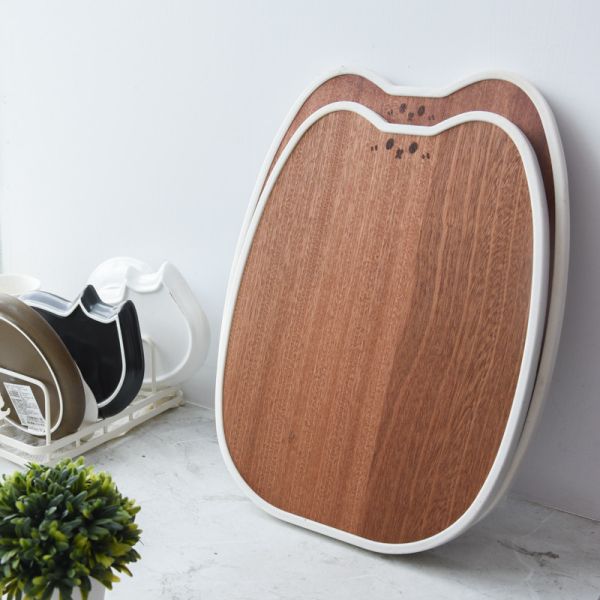 【抗菌防霉】貓耳烏檀木砧板 