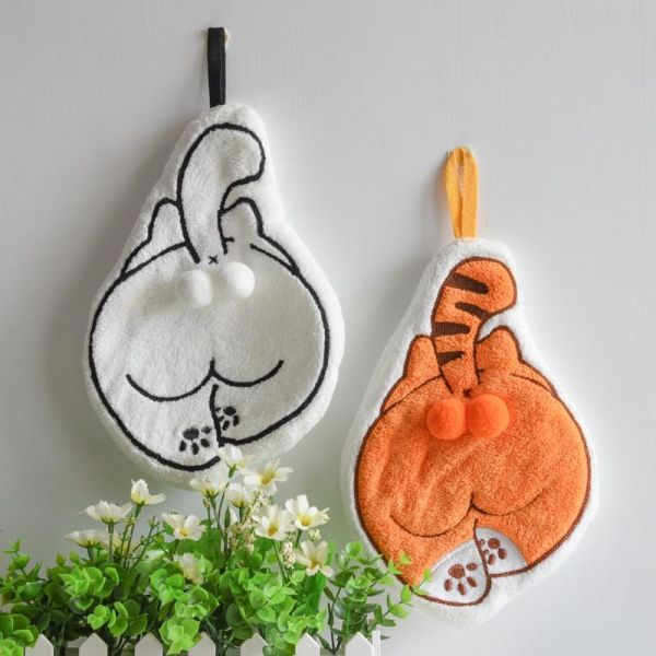 【搞怪又療癒】貓蛋蛋擦手巾 