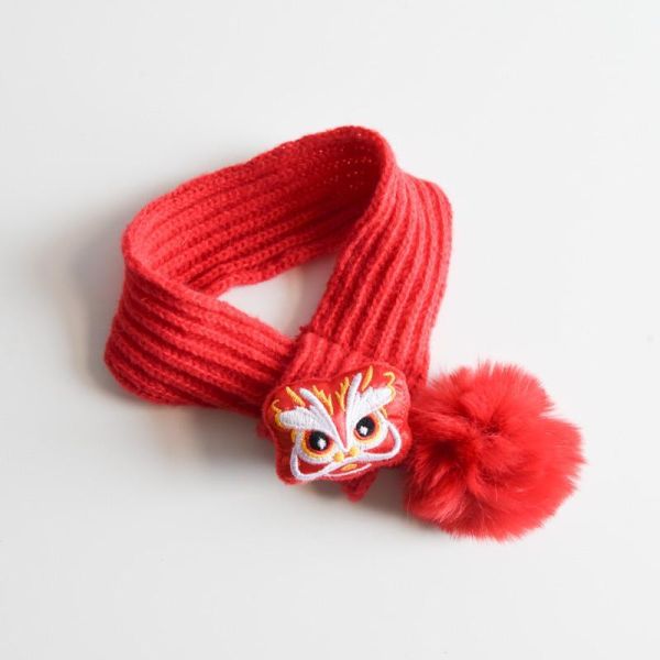 【主子的過年儀式感】寵物新年針織圍巾 