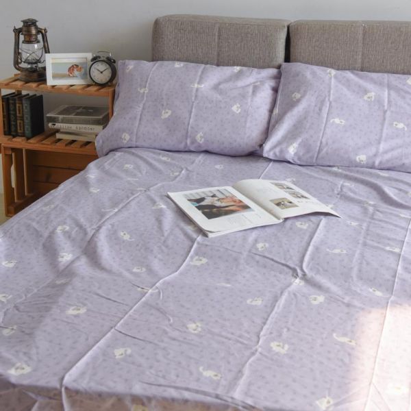 【一年四季好好睡】純棉喵喵系列床包三件套組 共三款 