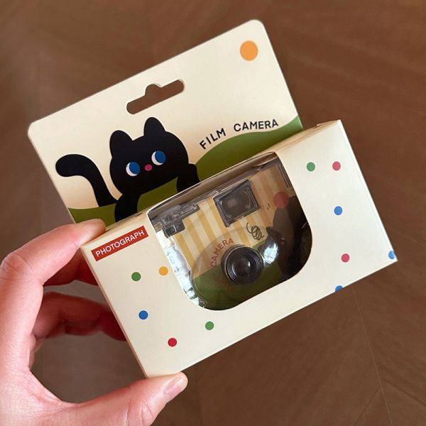 *超級限量【時光盲盒】小黑貓一次性底片相機(可拍攝27張) 交換禮物首選 