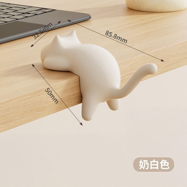 【桌邊小幫手】趴睡貓桌邊掛勾 