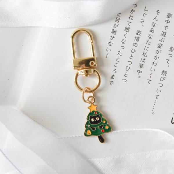 【聖誕節限定】快樂聖誕黑貓鑰匙扣 *全館滿額送隨機2個* 