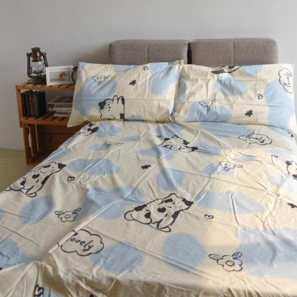 【一年四季好好睡】純棉喵喵系列床包三件套組 共三款 