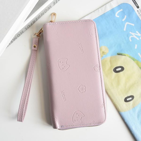 【主子幫你顧荷包】韓系貓咪壓紋時尚長夾 
