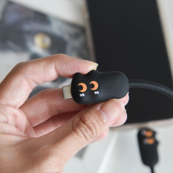 【快速回血充飽電】軟萌小貓快充數據線 