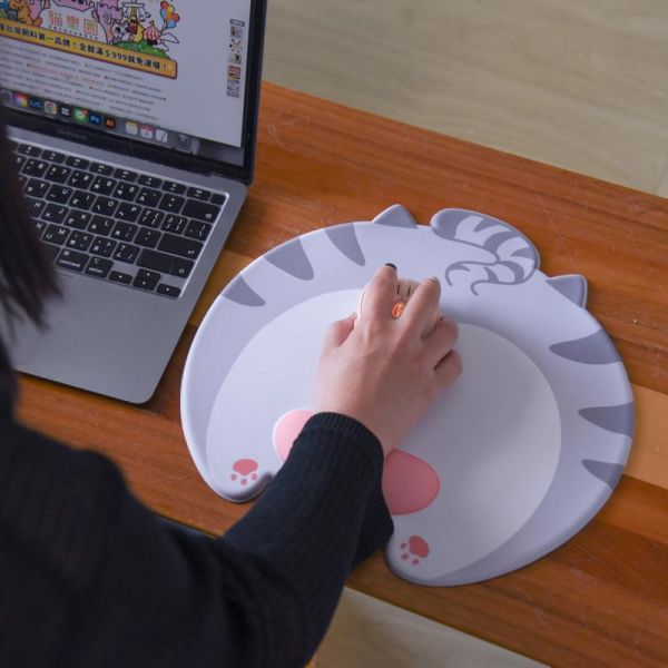 【手腕充滿多巴胺】可愛貓肚護腕滑鼠墊 (隨時可能斷貨要買要快!!) 