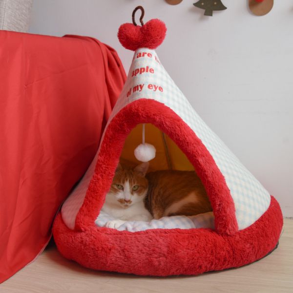 【四季都好眠】蘋果樹帳篷寵物貓窩 
