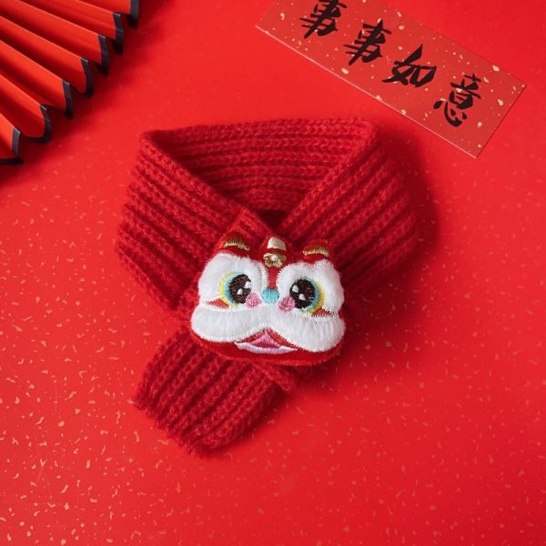 【萌寵新年限定】寵物新年針織圍巾 