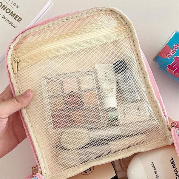 【多巴胺色系爆款】萌趣黑貓撞色化妝包 