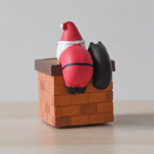 【聖誕節限定】煙囪聖誕老人和黑貓公仔 