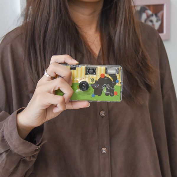*超級限量【時光盲盒】小黑貓一次性底片相機(可拍攝27張) 交換禮物首選 