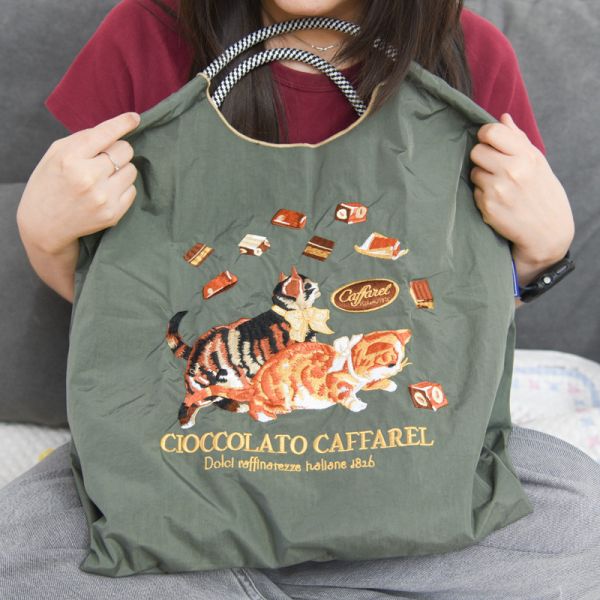 【貓系生活】刺繡貓咪環保購物袋 