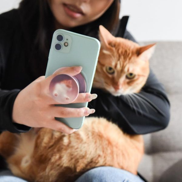 【質感貓系小物】霧面猫咪Magsafe磁吸手機支架 