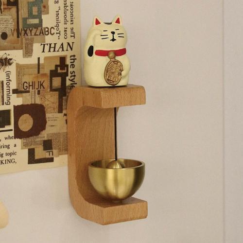 【招財貓來敲門】招財貓磁吸門鈴 