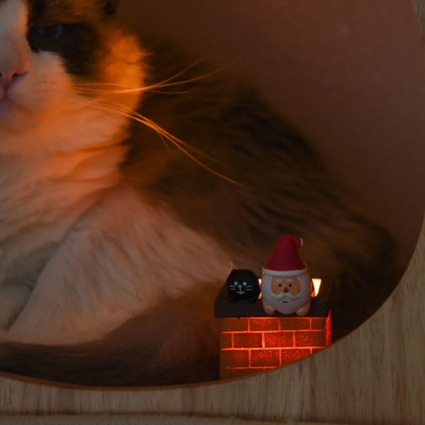 【聖誕節限定】煙囪聖誕老人和黑貓公仔 