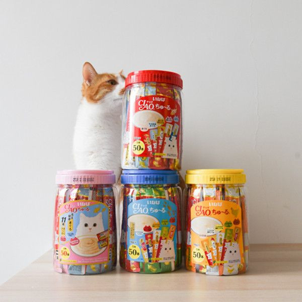 【活動贈品】CIAO啾嚕貓肉泥桶 50入 