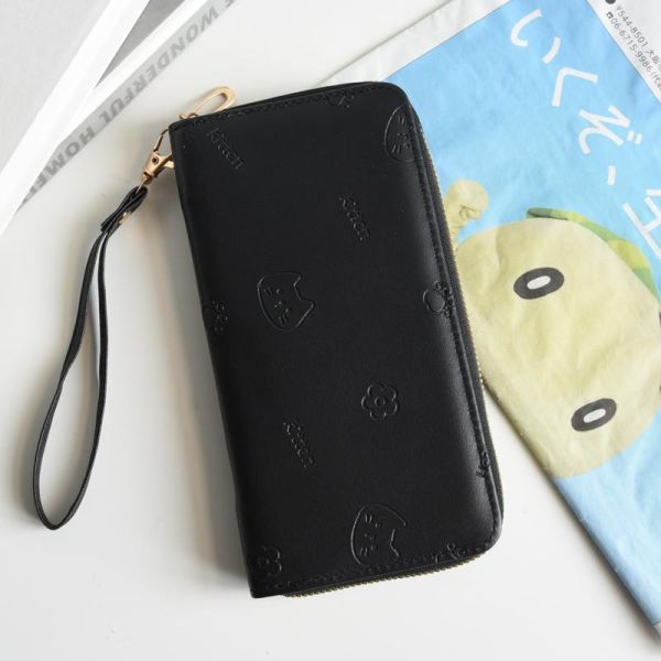 【主子幫你顧荷包】韓系貓咪壓紋時尚長夾 