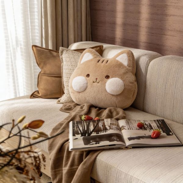 【午睡陪伴喵】萌貓三合一抱枕毯 