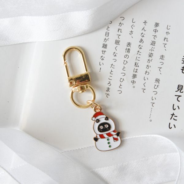 【聖誕節限定】快樂聖誕黑貓鑰匙扣 *全館滿額送隨機2個* 
