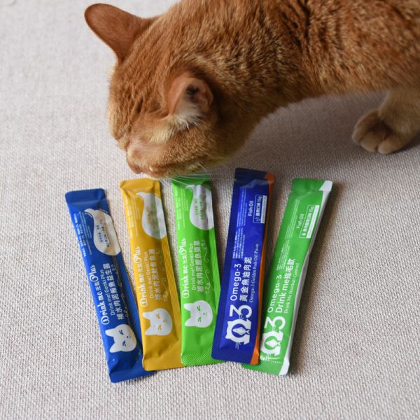 Drink me! 元氣Plus 黃金魚油貓肉泥 