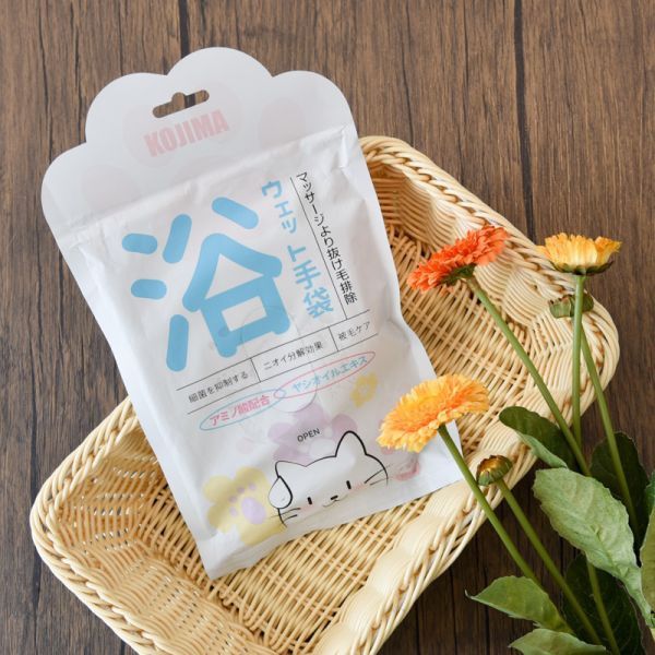 【嚕貓輕鬆洗】KOJIMA免洗手套6片装 