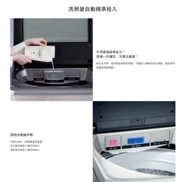 【聊聊再折】Panasonic 國際牌 20公斤變頻溫水洗脫直立式洗衣機—不鏽鋼 NA-V200NMS-S Panasonic 國際牌 20公斤變頻溫水洗脫直立式洗衣機—不鏽鋼 NA-V200NMS-S