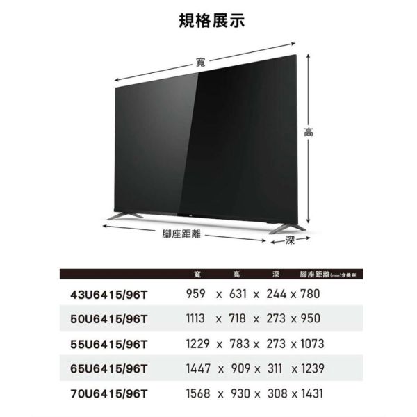 【聊聊再折】AOC 43吋4K HDR Android 10(Google認證)液晶顯示器 43U6415 含運不安裝 【聊聊再折】AOC 43吋4K HDR Android 10(Google認證)液晶顯示器 43U6415