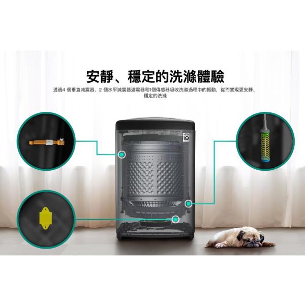 【聊聊再折】LG AI DD™蒸氣直驅變頻直立洗衣機23公斤 (極光黑) WT-VD23HB LG AI DD™蒸氣直驅變頻直立洗衣機23公斤 (極光黑) WT-VD23HB