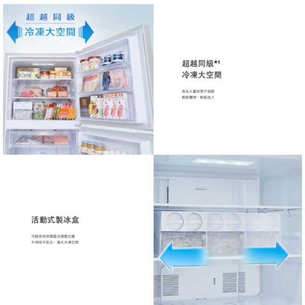 【聊聊再折】Panasonic 國際牌 無邊框玻璃雙門電冰箱 NR-B493TG-W 含原廠安裝 Panasonic 國際牌 無邊框玻璃雙門電冰箱 NR-B493TG-W 含原廠安裝