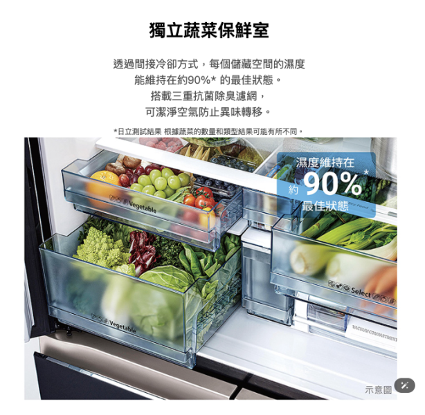 【聊聊再折】HITACHI 日立 魔術控溫變頻四門十字對開冰箱 HR4N9638ESVAD 【聊聊再折】HITACHI 日立 魔術控溫變頻四門十字對開冰箱 HR4N9638ESVAD