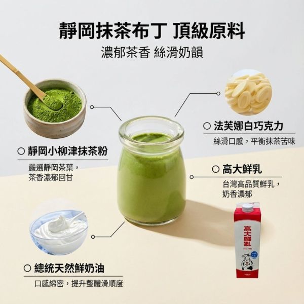 聖誕節限定布丁禮盒(3入) 靜岡抹茶布丁, 抹茶布丁, 正經人, 靜岡小柳津抹茶, 法芙娜白巧克力, 高大鮮乳, 雙層布丁, 高雄甜點, 宅配美食, 伴手禮推薦, 手作甜點, 辦公室下午茶, 團購美食, 蛋奶素甜點, 布丁禮盒